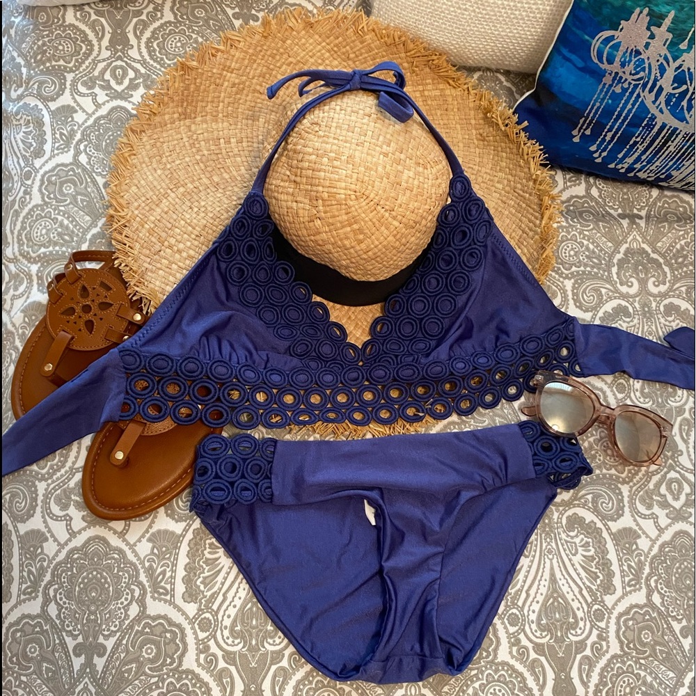 Becca Virtue halter swim suit